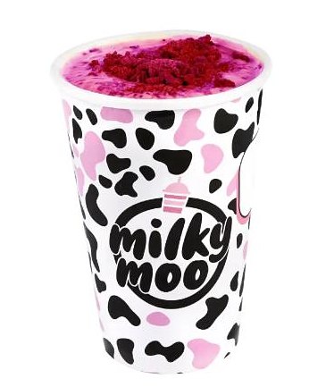 Milkshake com frutas vermelhas